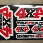 Planche de stickers Génération 4X4