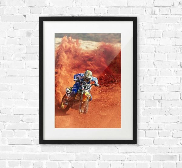 Cadre photo Motocross - N°12 David Vuillemin