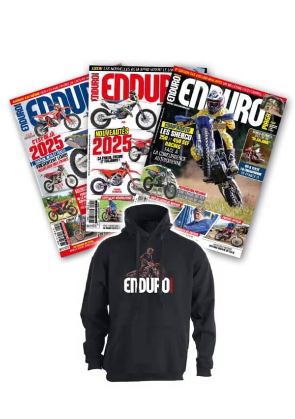 Abo Enduro + Sweat Abonnement Enduro Magazine + sweat à capuche Enduro Magazine
