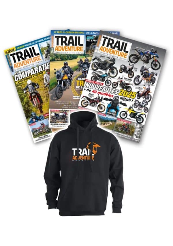 Offre Trail + Sweat Abonnement Trail Adventure + sweat à capuche trail casque