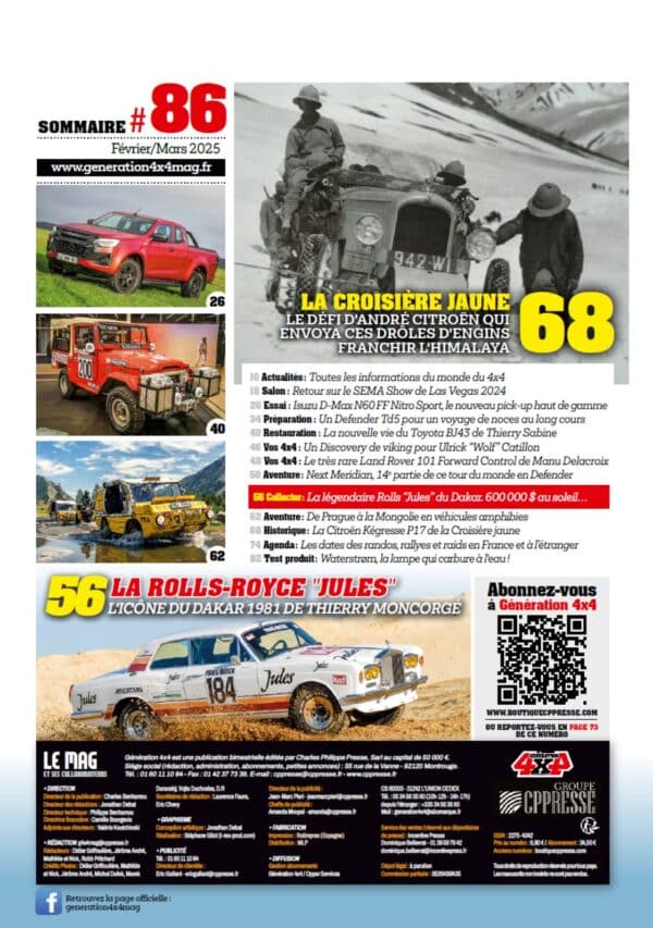 Génération 4X4 n°86 Génération 4x4 N°86