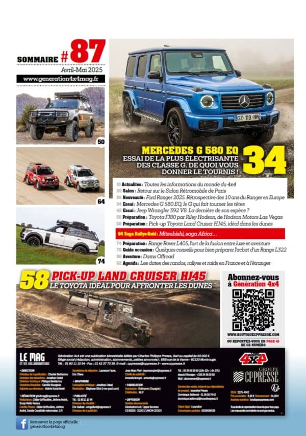 Génération 4X4 n°87 Génération 4x4 Magazine N°87