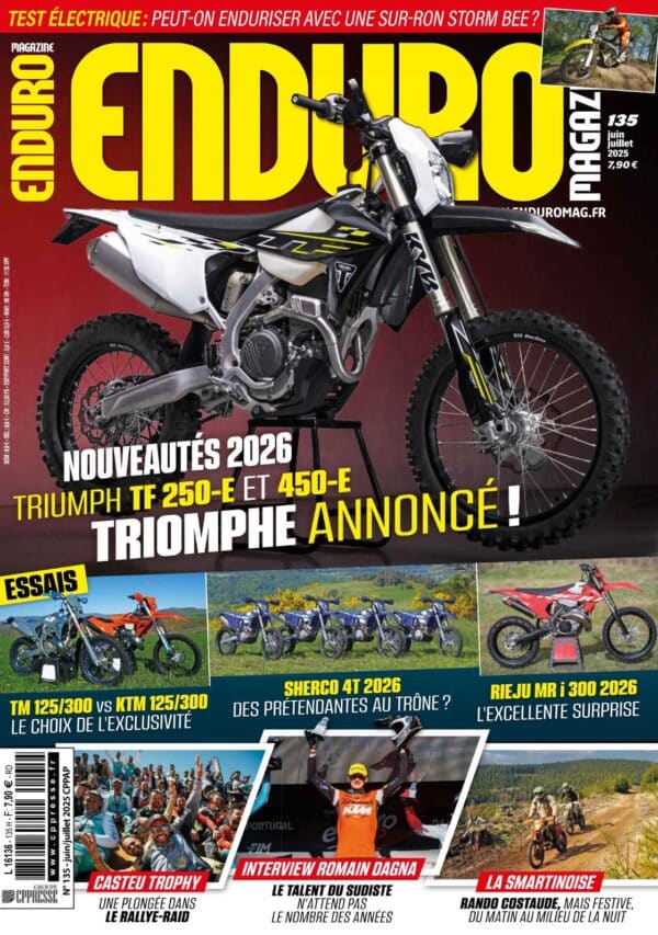 Enduro Magazine n°136 Couverture Enduro Magazine n°136