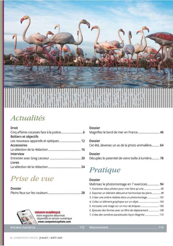 SOMMAIRE CPHOTO 107 Compétence Photo N°107