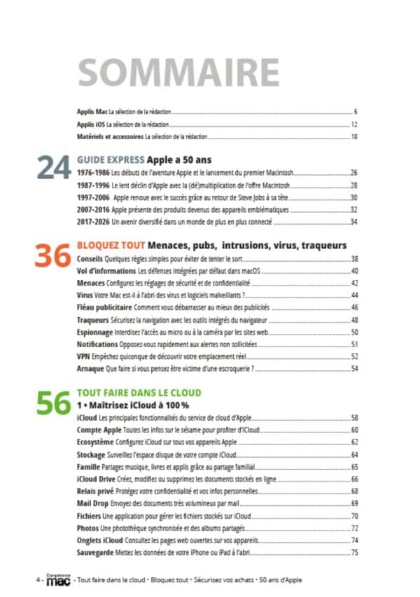Sommaire cmac 91 Compétence Mac n°91