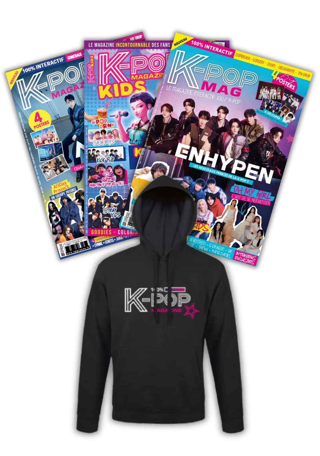 sweat à capuche k-pop mag
