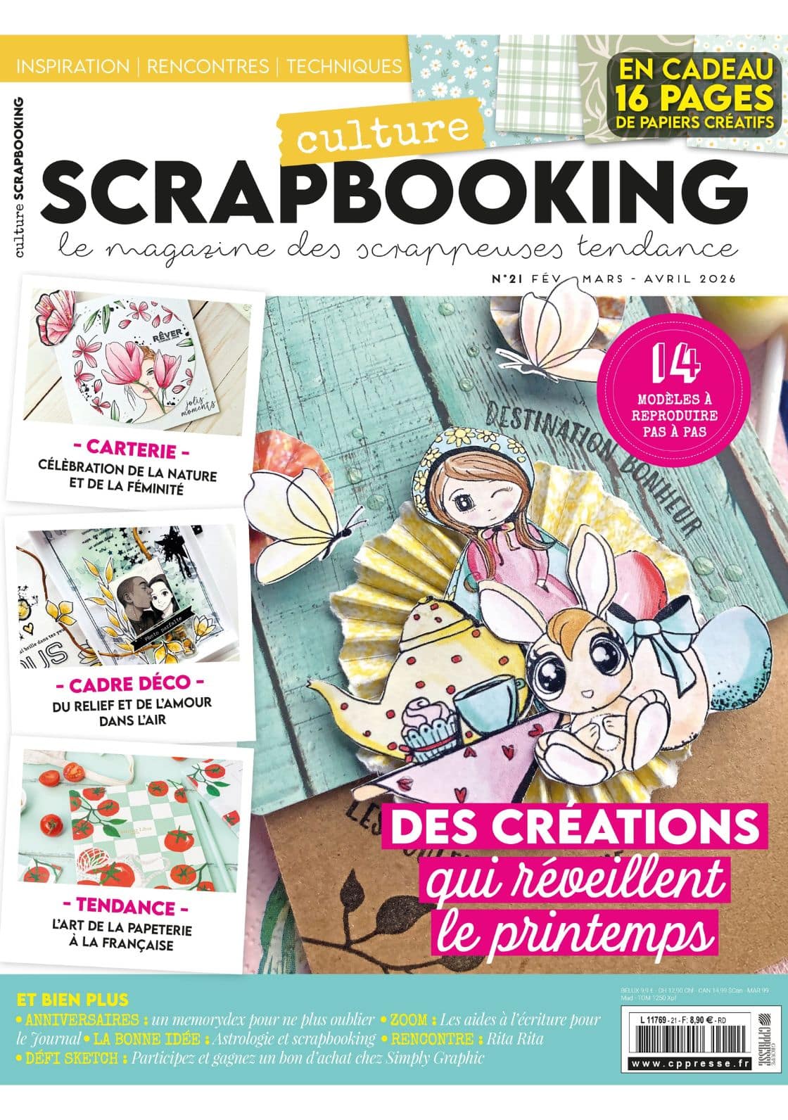 Couverture scrap 21 Culture Scrapbooking n°21