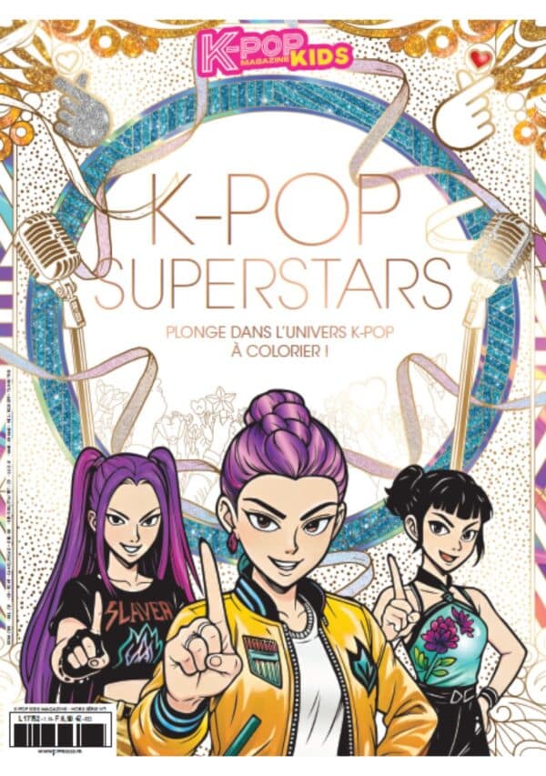 KPOP KID COLORIAGE Abonnement K-Pop Kids 3 Numéros + Coloriage kpop