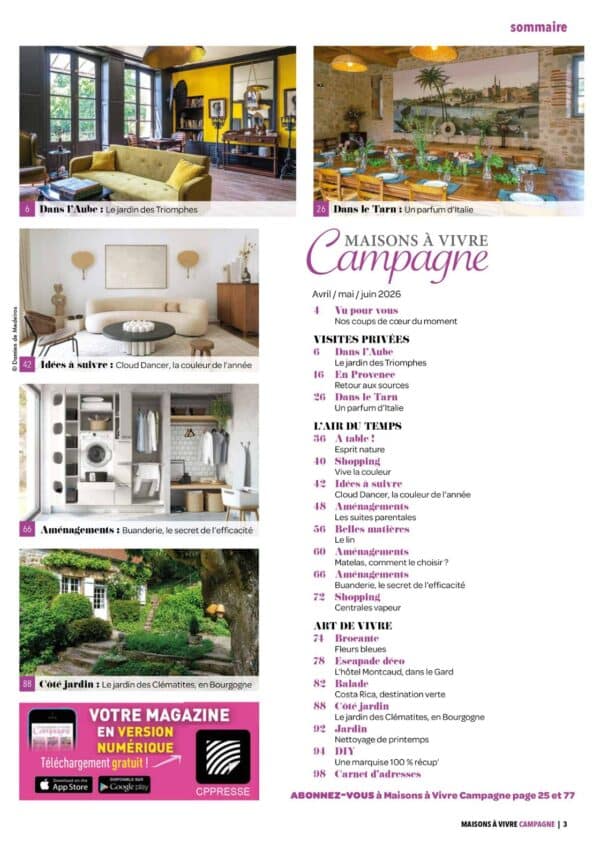 Sommaire Maisons à Vivre Campagne N°136