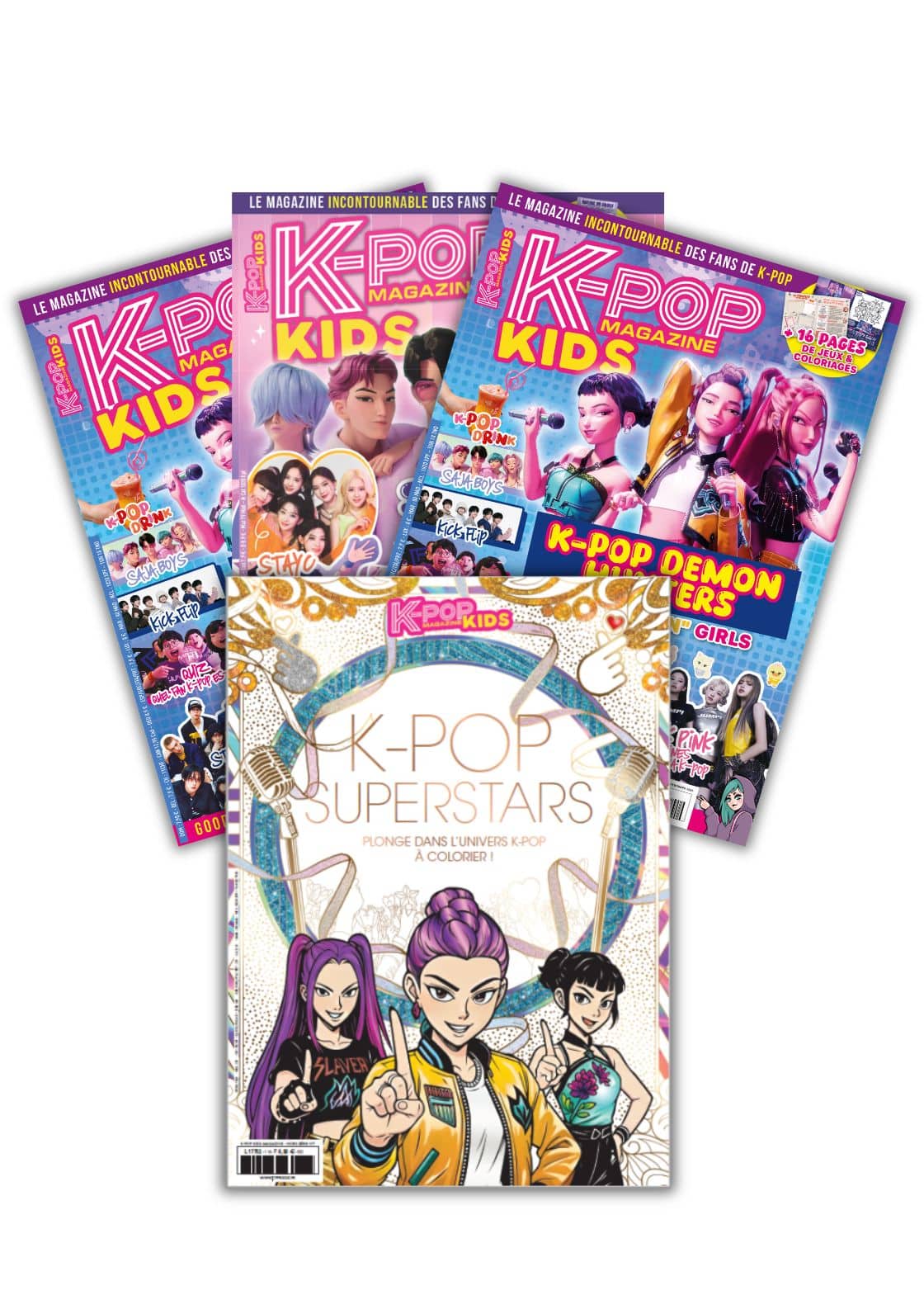 produit combiné Abonnement K-Pop Kids 3 Numéros + Coloriage kpop
