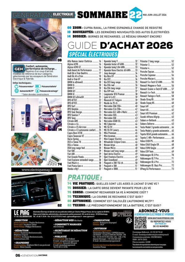 TABLETTE GELEC 22-6 Génération électrique & hybride n°22