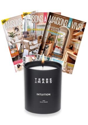 Abonnement Maisons à Vivre + Bougie Terre de Mars OFFERTE