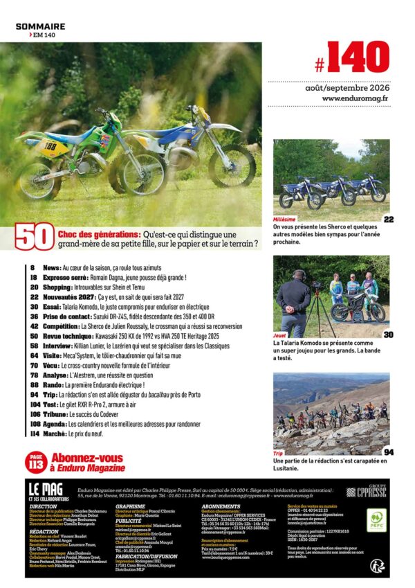Enduro Magazine n°140 Enduro Magazine n°140